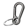Waist-hung key chain, unisex double-ring creative car key chain pendant, metal key chain, simple key chain Item Picture